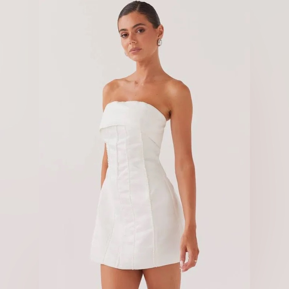Peppermayo bombshell mini tube dress - white